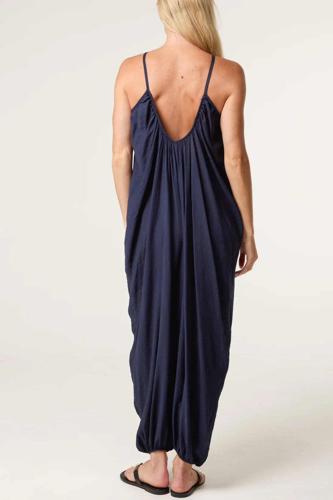 Crinkle Fabric Cami Jumpsuit