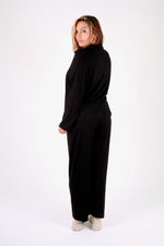 Load image into Gallery viewer, Soft Touch Collar Detail Lounge Set - Pinstripe
