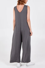 Load image into Gallery viewer, Lizzie - Oversized Plain Jumpsuit
