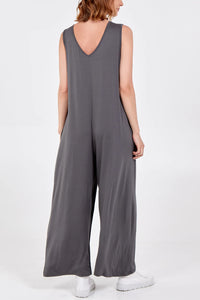 Lizzie - Oversized Plain Jumpsuit