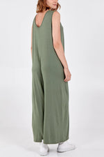 Load image into Gallery viewer, Lizzie - Oversized Plain Jumpsuit - Pinstripe
