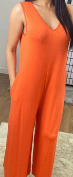 Load image into Gallery viewer, Lizzie - Oversized Plain Jumpsuit - Pinstripe
