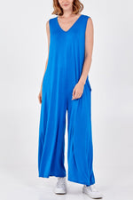 Load image into Gallery viewer, Lizzie - Oversized Plain Jumpsuit - Pinstripe
