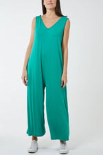 Load image into Gallery viewer, Lizzie - Oversized Plain Jumpsuit - Pinstripe
