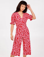 Load image into Gallery viewer, Lorrie - Wrap Front Shirring Jumpsuit - Pinstripe
