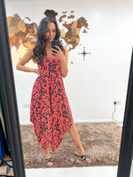 Load image into Gallery viewer, Mabel - Leopard Print Sun Dress - Pinstripe
