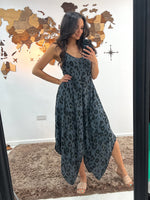 Load image into Gallery viewer, Mabel - Leopard Print Sun Dress - Pinstripe
