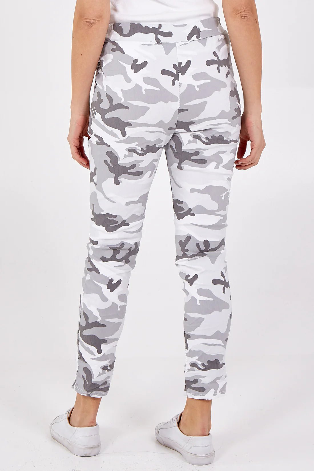 Magic Super Stretch Camouflage Print Trousers - Pinstripe
