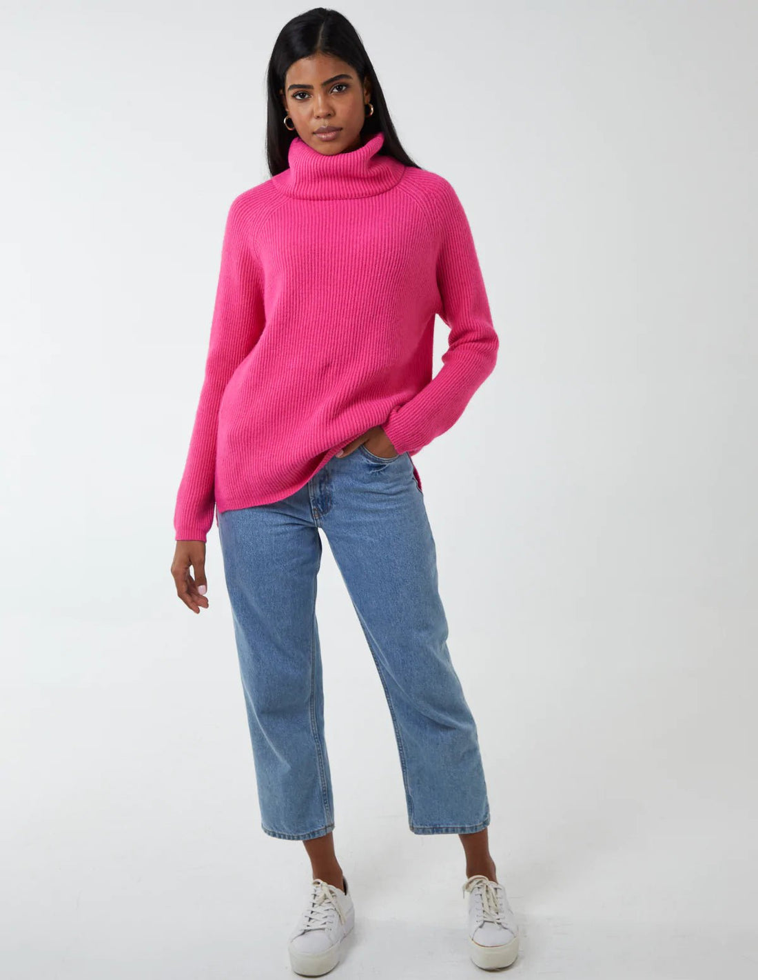 Topshop high 2025 neck jumper
