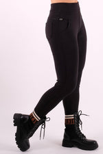 Load image into Gallery viewer, Pocket Detail Jeggings - Pinstripe
